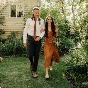 & Other Stories Side Slit Midi Dress